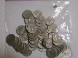 Silver Washington 25 cent 50's & 60's (50 coins)