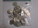 Silver Washington 25 cent 50's & 60's (50 coins)