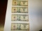 Currency $10 notes Sequentially numbered notes are crisp series 206 