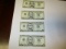 Currency $5 notes Sequentially numbered bills are crisp 203A 781-784