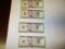 Currency $5 notes Sequentially numbered bills are crisp series 2006 881-884