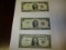 U.S. Currency $2 Dollar Bills (3), $1 Dollar Silver Certificate