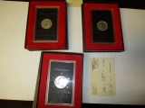 US Mint Silver Proofs IKE Dollar 1971, 1972, 1974