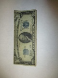 Currency Silver Certificate $10 Notre 1934 Blue Seal Julian/Morgenthan