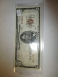 Currency National Currency 1929 $5 Printing Faint 