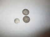 Collector Coins Barber 25 cent, 1898, 1908D, Seated Dime 1890