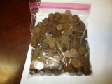 Lincoln Cents 1930's-1950's mixed dates & mint marks approximately 5 pounds