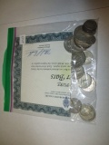 Various Silver Coinage Silver Wartime 5 cent, Silver 10 cent, Silver 25 cent, Canadian Silver 25 cen