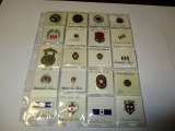 Pins great variety Red Cross Field & Stream etc.