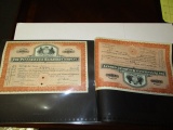 Railroad Stock Shares Certificates 1913 (2), 1919 (2), 1968, 1963 (2), 1964 (2) 1883 (2)