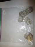 U.S. Silver Quarters Common Dates 20 Coins