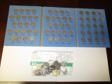 Buffalo 5 Cent pieces No Date 50 In Bag, Collector Set incomplete  37 in book Some acid dated