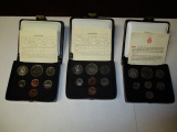 Royal Canadian Mint Uncirculated Mint Sets 1975, 1979, 1980