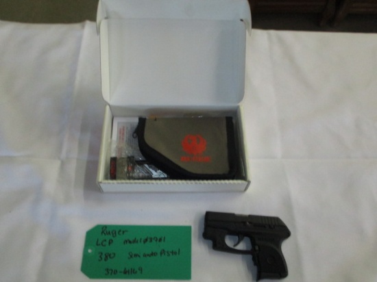 Ruger LCP .380 Semi Auto Crimson Trace LNIB ser. 370-61169