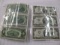 U.S. Currency collectible $2.00 Bills 1953 A Priest/Anderson 1976 Neff/Simon green seal (5) notes
