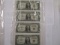 Hawaii $1.00 notes crisp UNC. Sequentially numbered  887-890