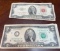 Currency: 1953 A Red Seal (2), 1976 (21) Two Dollar Bills
