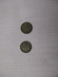 U.S. 3 cent coins Copper/Nickel 1865 &1870