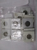 Buffalo 5 cent pieces nice selection dated from 1918-1937, some with mint marks, (2) no date