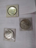 Silver Coins 1966 Canadian dollar, 1990 American Eagle Silver (2)
