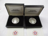 National Bicentennial Medals 2 Silver medals 1776-1976 1 ounce