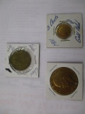 Misc. Coins Infamous Racketeer $5.00 gold 5 cent piece, 1911 Gold Plated, Gold Plated Ike Dollar & 1