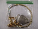 Misc. Collector items, Liberty State Bank 50th Anniversary Medal, Austrian 2 Gulden coin on clip, 18