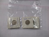 Buffalo 5 cent coins 1923, 1924 (2), 1927, 1928, 1935D, 1937S