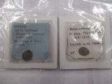 Very Rare Silver Russian Wire Money, Czar's time 1598-1605 Czar Boris Godurov & 1613-1645 Mixail Fed