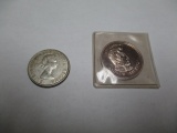 Silver Coins Andrew Jackson .6 Ounce Silver, Canadian 50 Cent, 1961 80% Silver