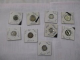 Russian Silver Coins most 50 % Silver various dates & Kopeck values 1828-1916