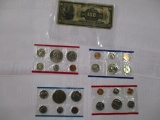 U.S. Mint Sets No Mint envelopes coins in sleaves 1776-1976 Bicentennial 1976 Sleave complete plus 1