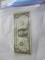 U.S. currency $1.00 and $2.00 consecutive numbered bills 1988 & 1976