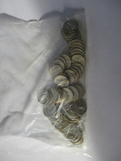 Silver Roosevelt dimes vaious dates/mint marks (50)