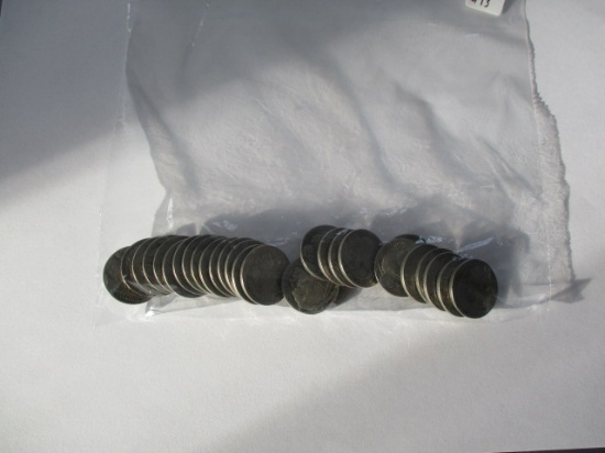 Buffalo 5 cent common date coins from the 30's (28)