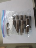 U.S. wheat 1 cent coins in plastic tubes 1940's & 50's various dates & mints (500 coins)