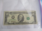 U.S. currency $10.00 notes 1934C Minneapolis & 1995 Richmond VA star note