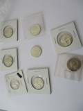 U.S. silver washington 25 cent various dates (8)