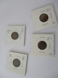 U.S. Lincoln cents 1909, 1911D, 1913D, 1914S