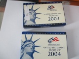 US proof sets 2003 & 2004