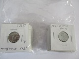 US wheat cents 1943 all mints, steel cents some very high grade 18 coins