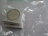 US Peace dollars common date 1922 5 coins