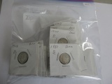 US Roosevelt dime silver 1940's-1960's various dates/mints