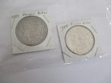 US Morgan dollars 1884 & 1895