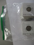 US Mercury dimes 1940's various dates/mints in 2x2 flips 22 coins