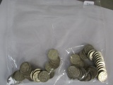 US Roosevelt dimes various dates/mints 56 coins