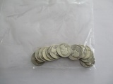 US silver Washington quarters various dates/mints 40's-60's 13 coins