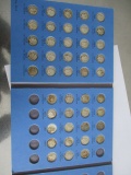 US Roosevelt dime set 1946-1962 one coin 1955S missing, 44 total coins