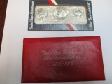 US bicentennial silver uncirculated set 1776-1976  3 coins