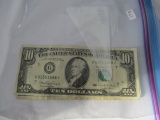 U.S. currency $10 star notes 1990 Villalpando & Brady Chicago & New York, (2)